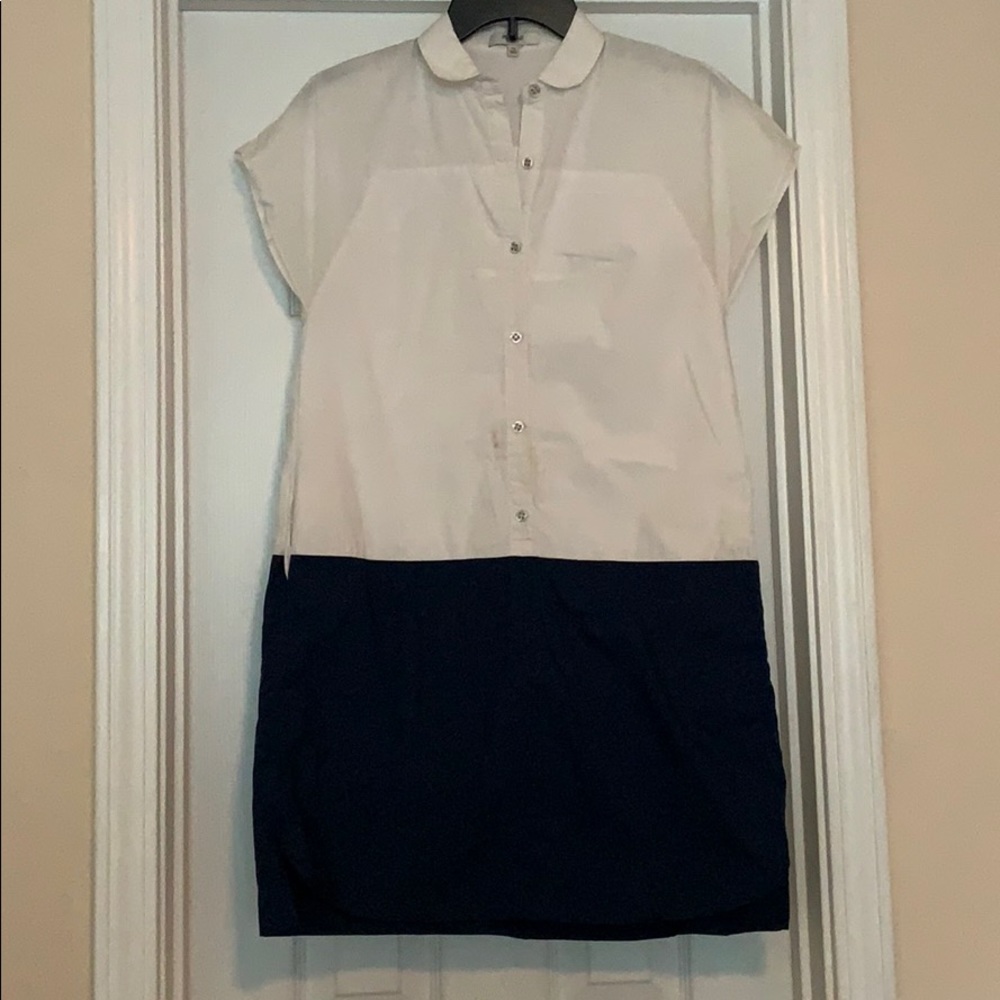 Madewell color block shirt dress